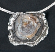 Silver & Mineral Pendant