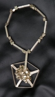 Silver With Pyrite Pendant